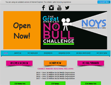 Tablet Screenshot of nobullchallenge.org